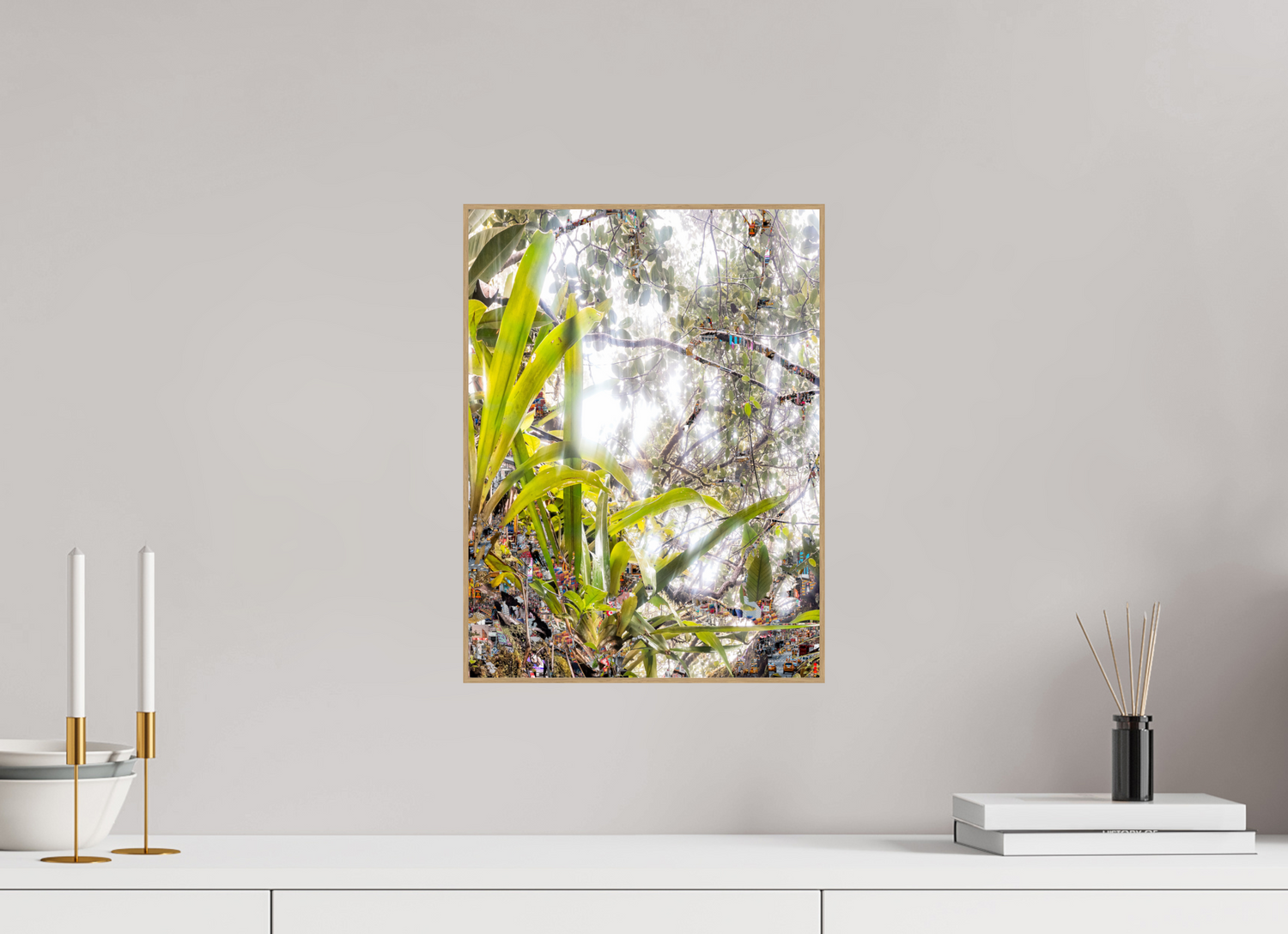 30 x 40 cm, Foto in ArtBox aus Massivholz Eiche natur RED³ HP Amara III