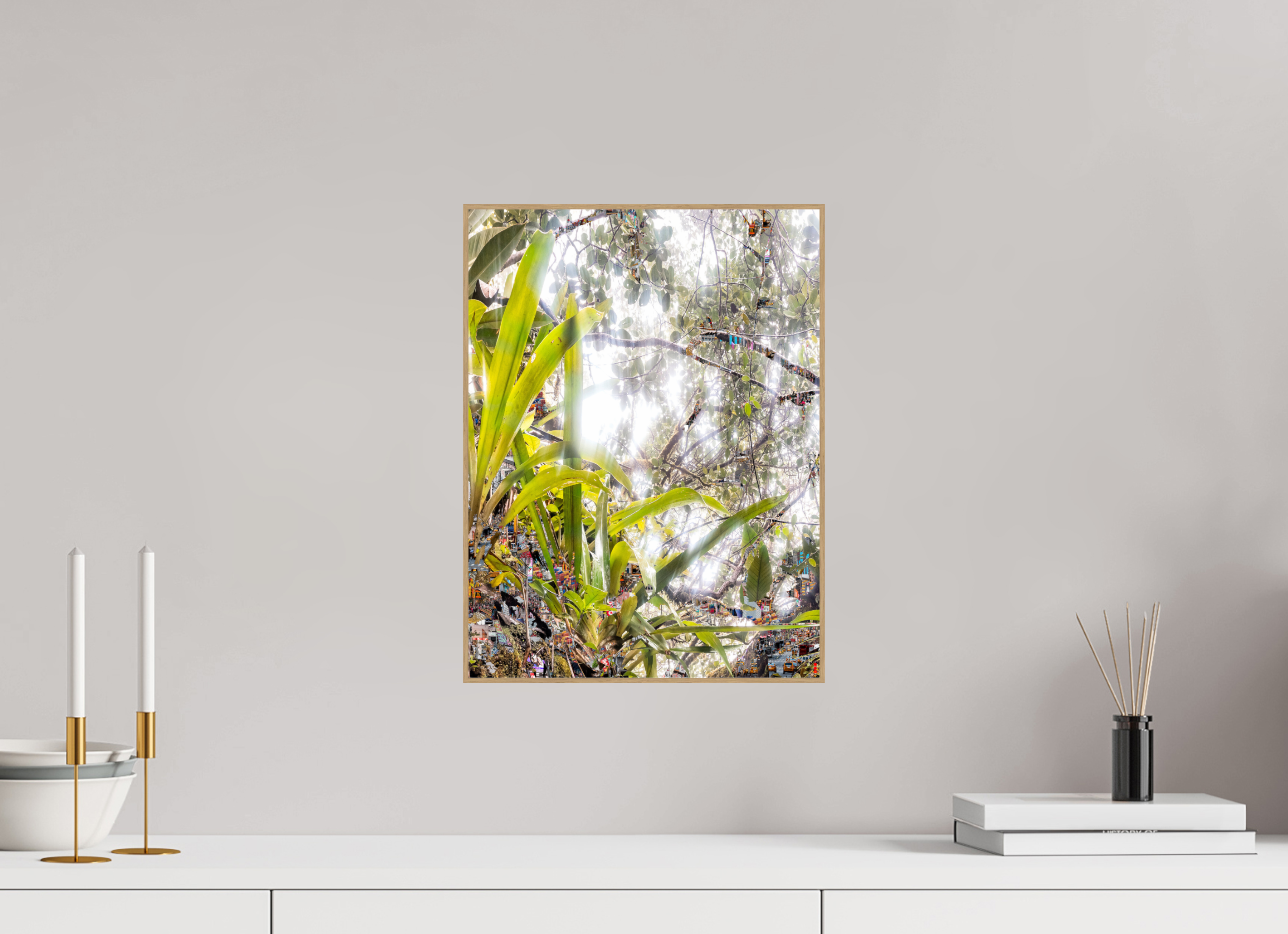 30 x 40 cm, Foto in ArtBox aus Massivholz Eiche natur RED³ HP Amara III