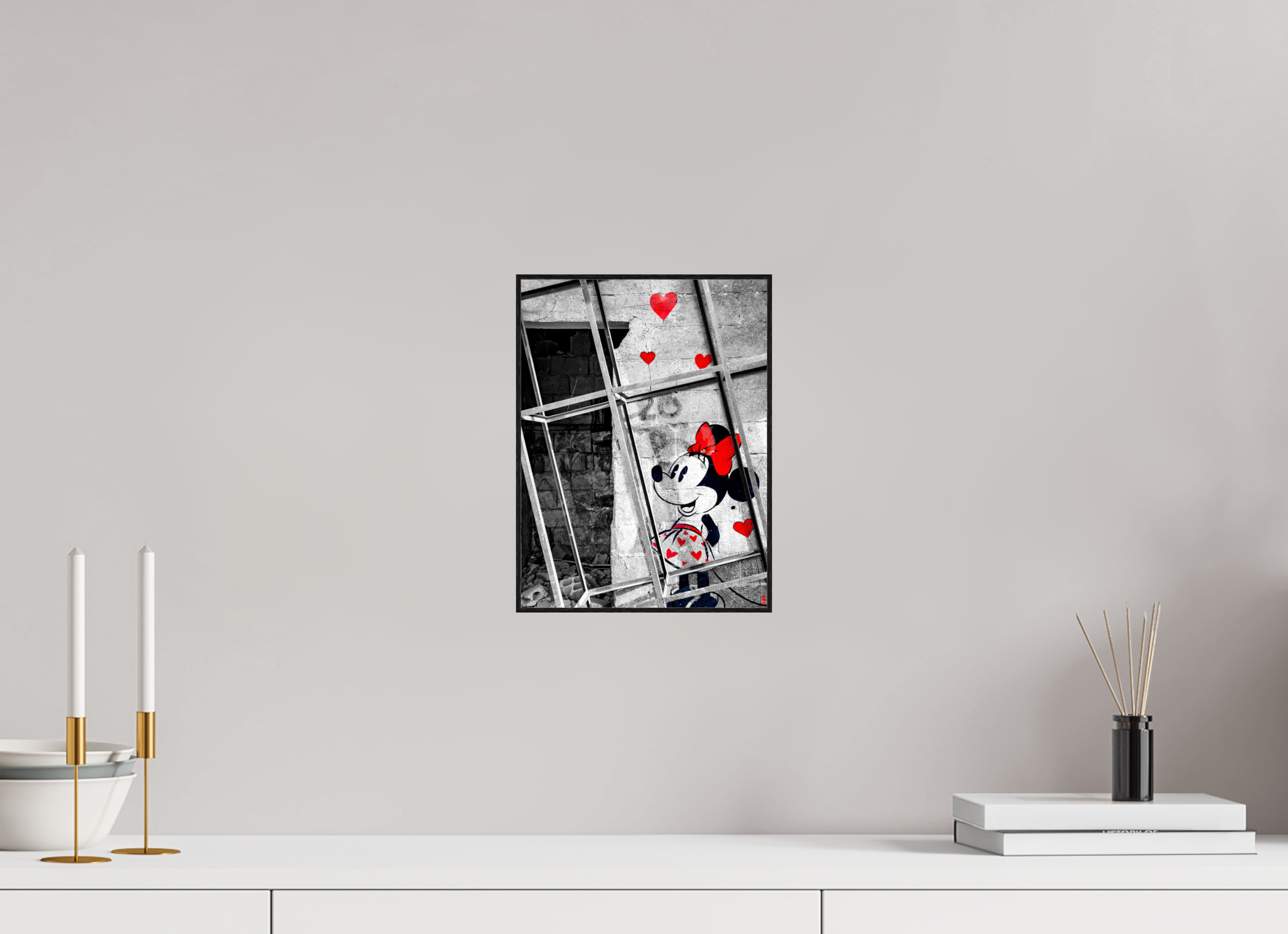 21 x 28 cm, Foto in ArtBox aus Massivholz Eiche schwarz RED³ SCSI Madiar III