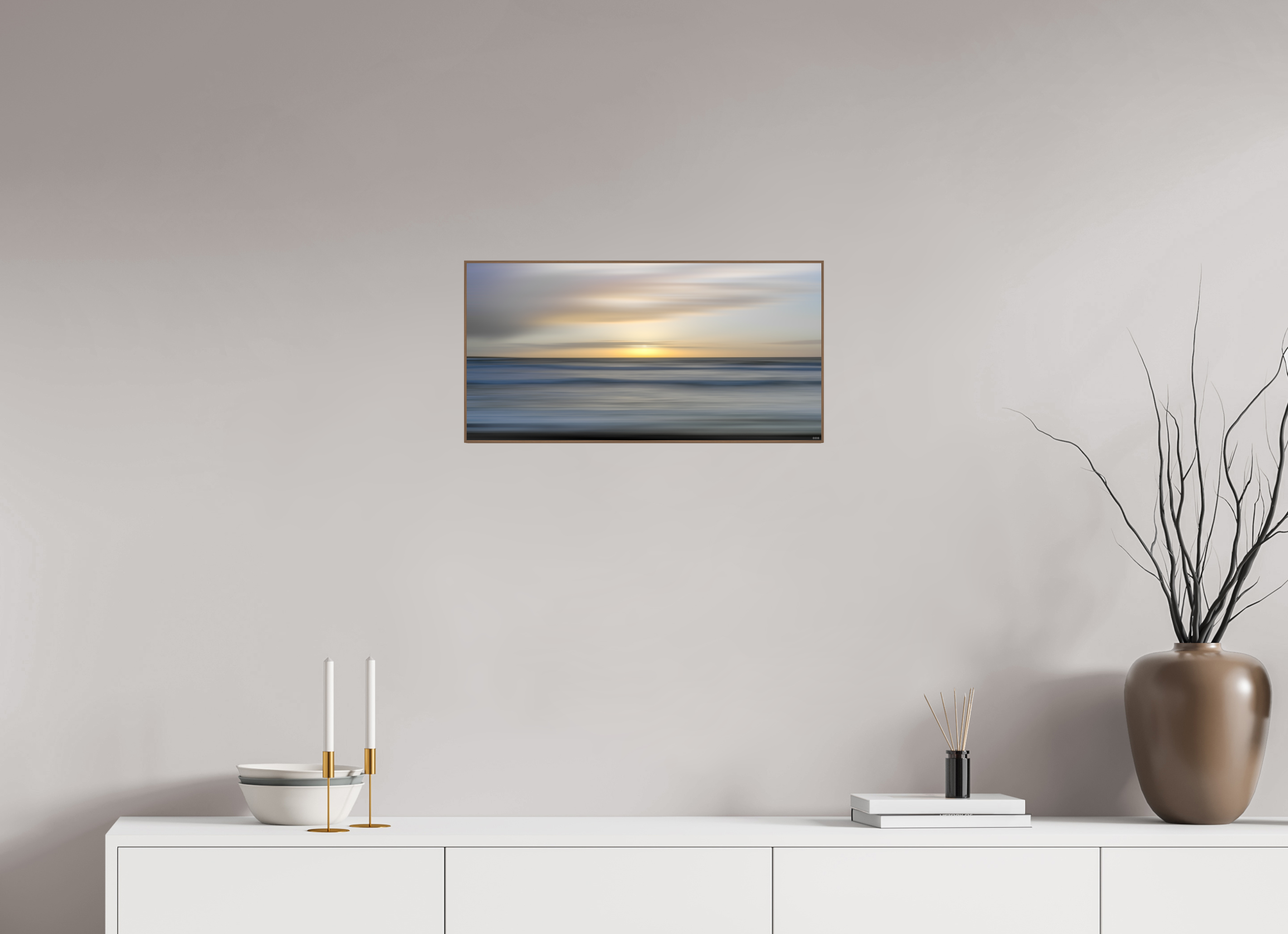 60 x 30 cm, Foto in ArtBox aus Massivholz Nussbaum RED³ PH Salome V