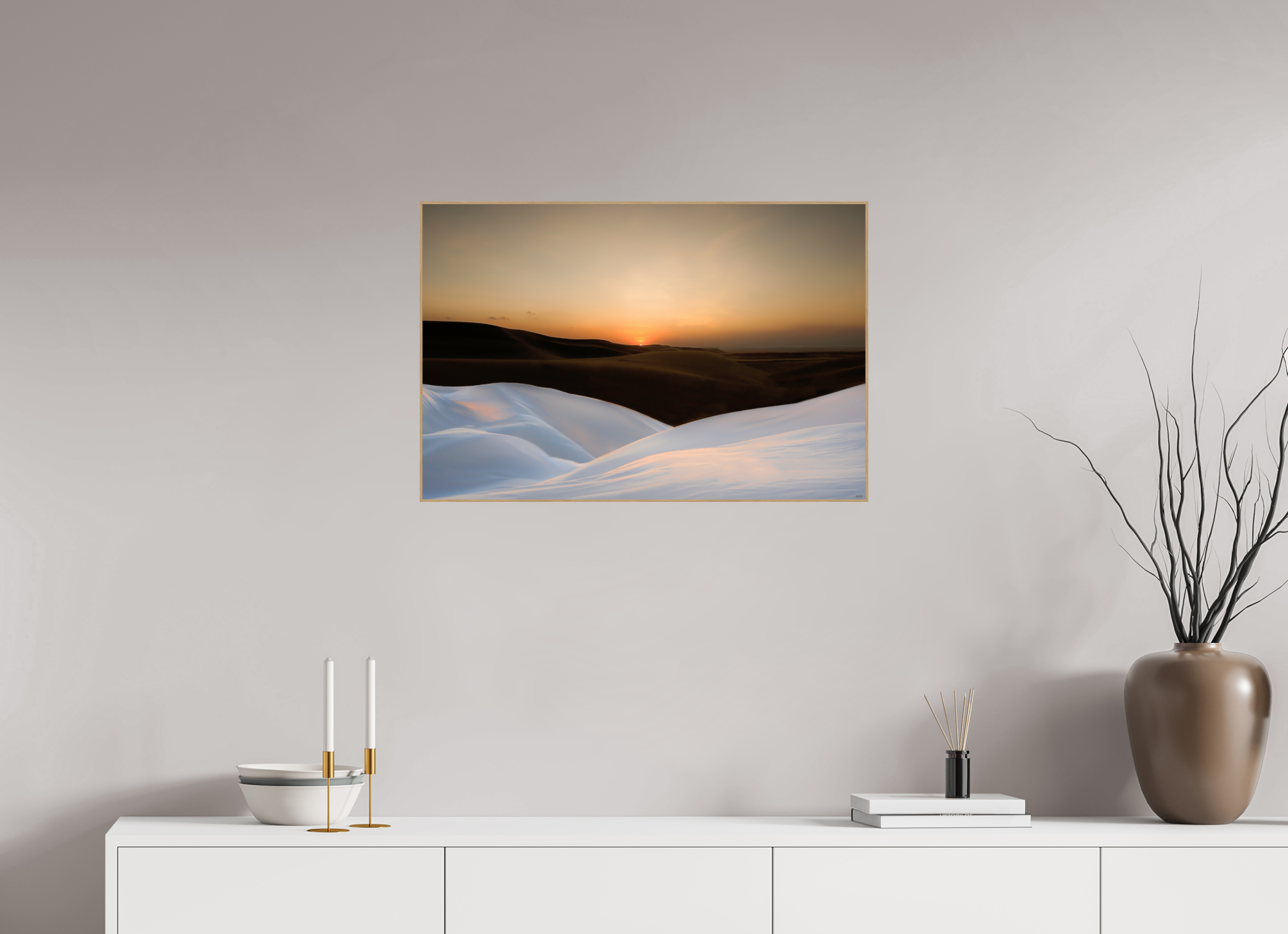 75 x 50 cm, Foto in ArtBox aus Massivholz Eiche natur RED³ PH Amirah I