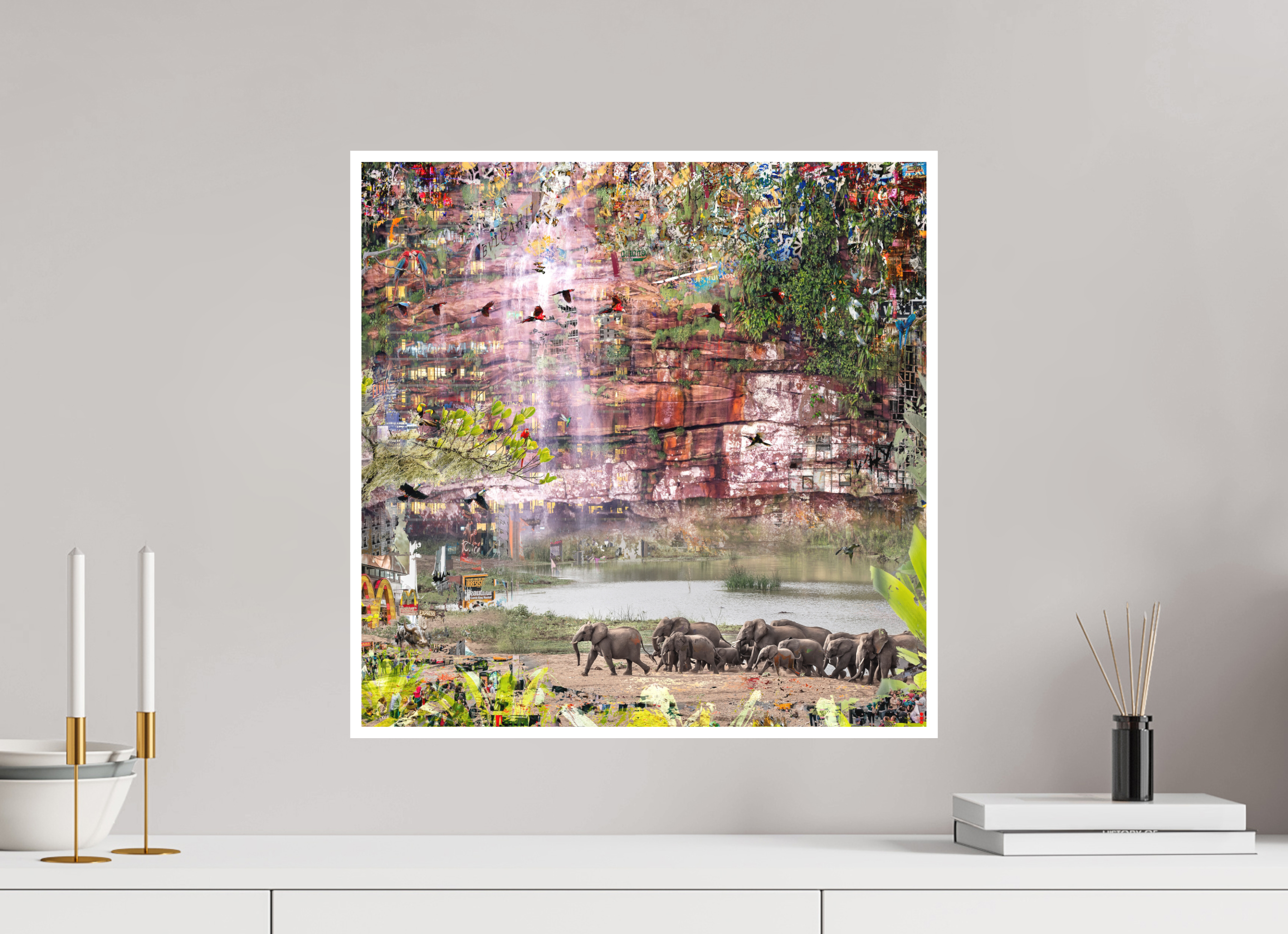 50 x 50 cm, Fine Art Print Hahnemühle William Turner RED³ WC Valdeci II