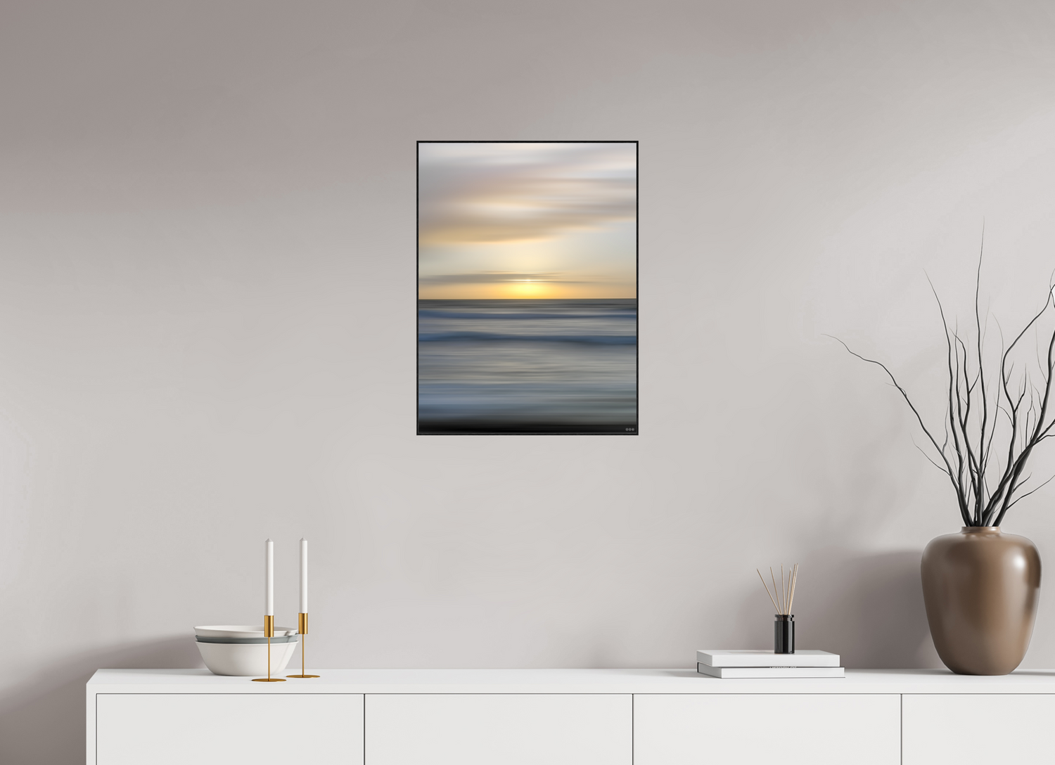 45 x 60 cm, Foto in ArtBox aus Massivholz Eiche schwarz RED³ PH Salome III