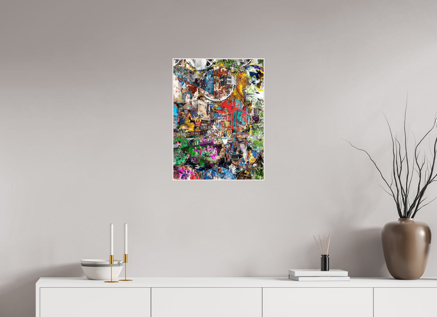 45 x 60 cm, Foto in ArtBox aus Massivholz Ahorn weiß RED³ HP Winston churchills boy III