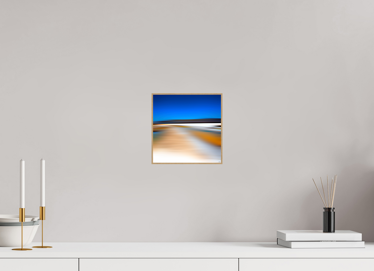 20 x 20 cm, Foto in ArtBox aus Massivholz Eiche natur RED³ PH Antankara II