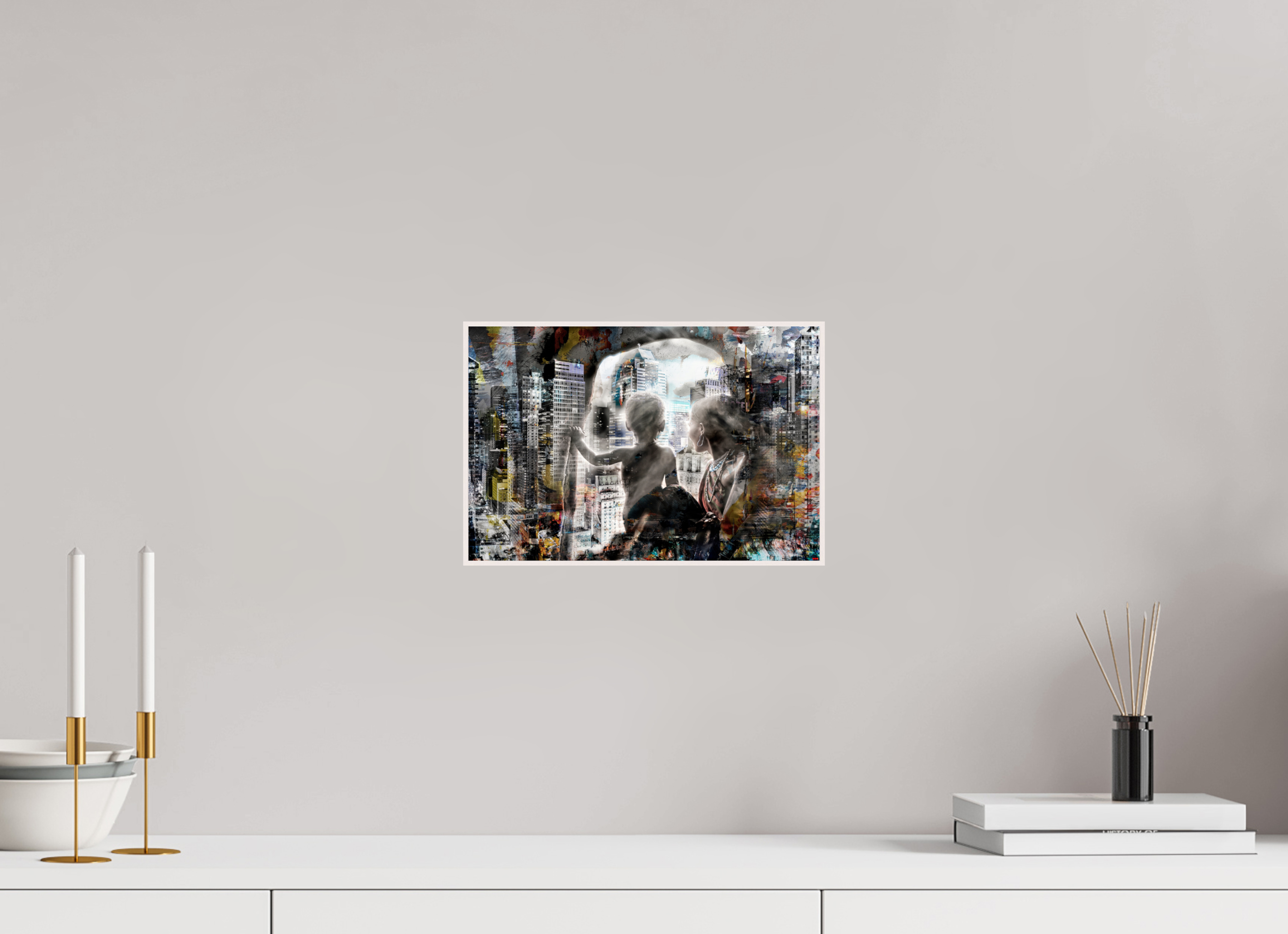 30 x 20 cm, Foto in ArtBox aus Massivholz Ahorn weiß RED³ HP Sukama I