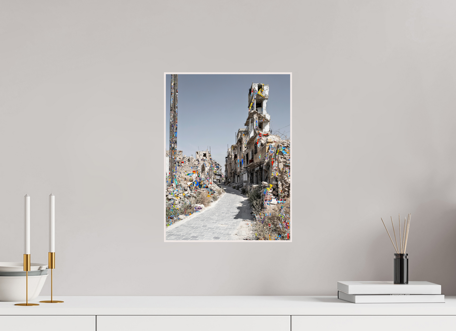 30 x 40 cm, Foto in ArtBox aus Massivholz Ahorn weiß RED³ SCSI Madiha III