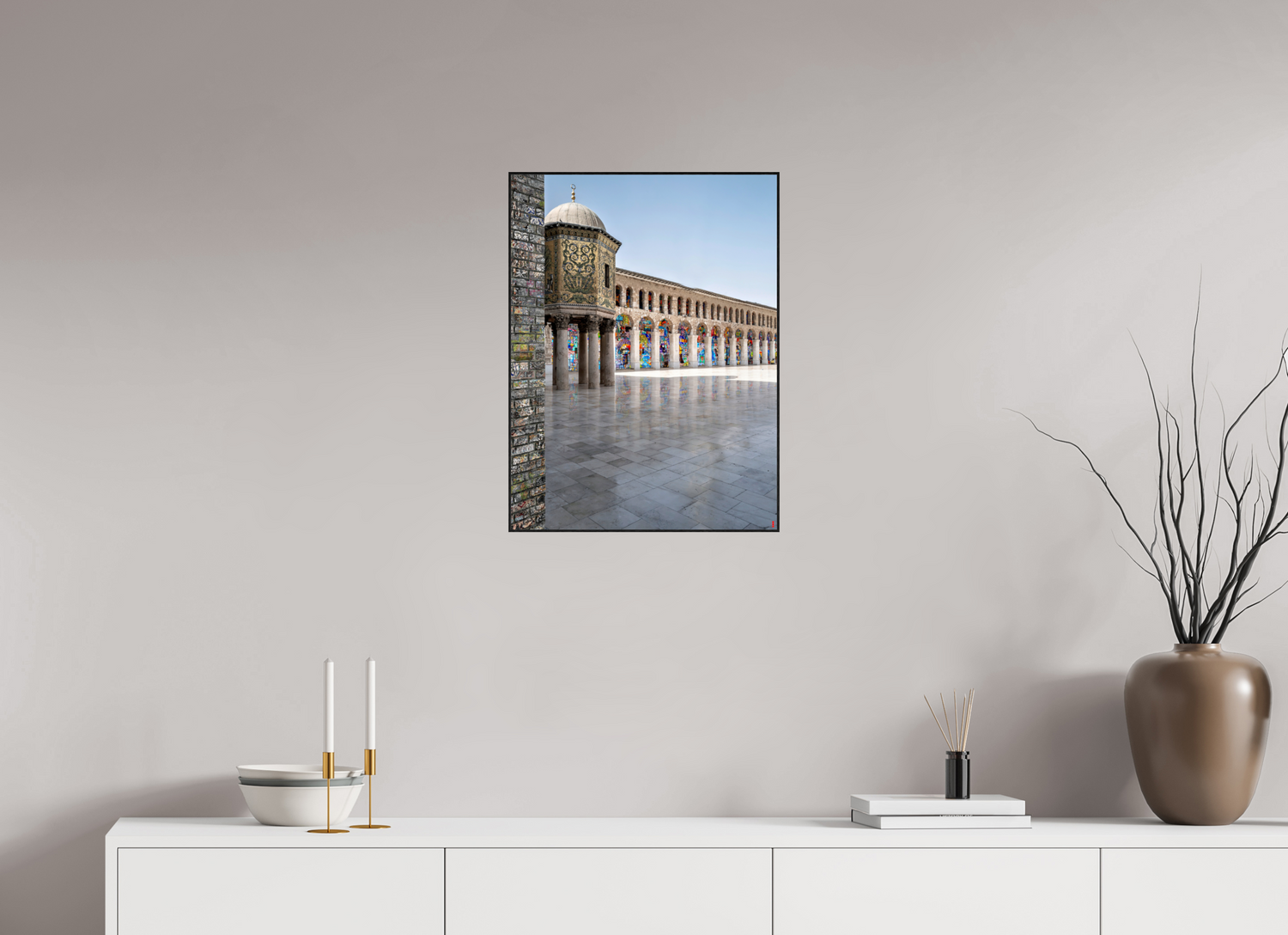 45 x 60 cm, Foto in ArtBox aus Massivholz Eiche schwarz RED³ SCSI Mazin III