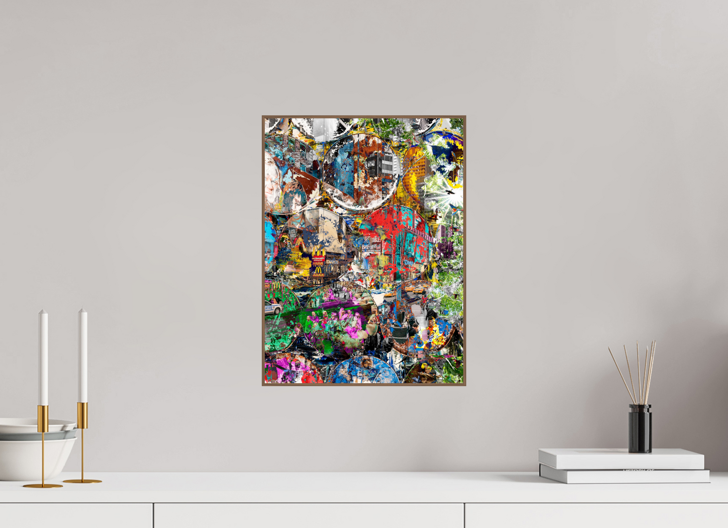 30 x 40 cm, Foto in ArtBox aus Massivholz Nussbaum RED³ HP Winston churchills boy III