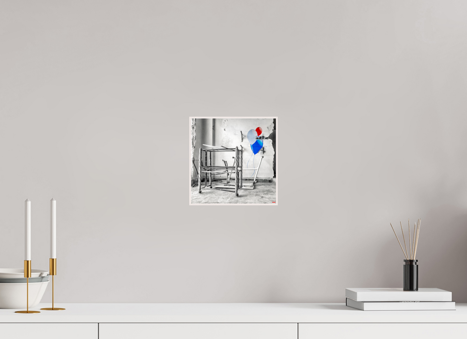 20 x 20 cm, Foto in ArtBox aus Massivholz Ahorn weiß RED³ SCSI Mursal II