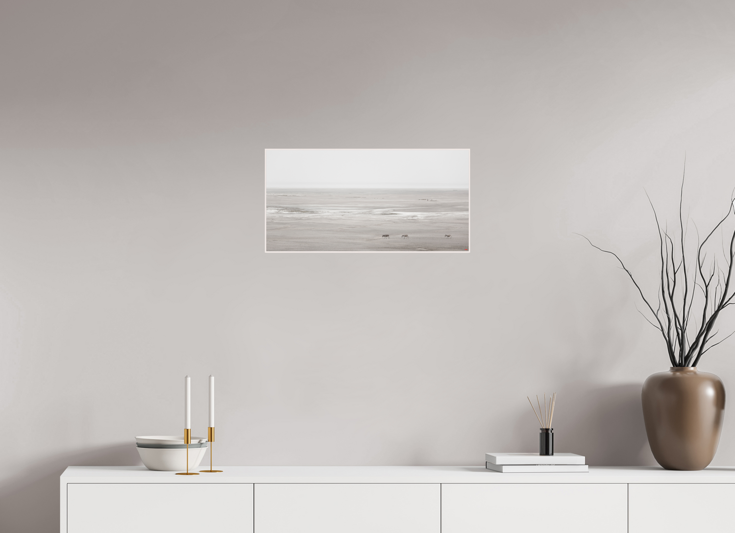 60 x 30 cm, Foto in ArtBox aus Massivholz Ahorn weiß RED³ PH Danai V