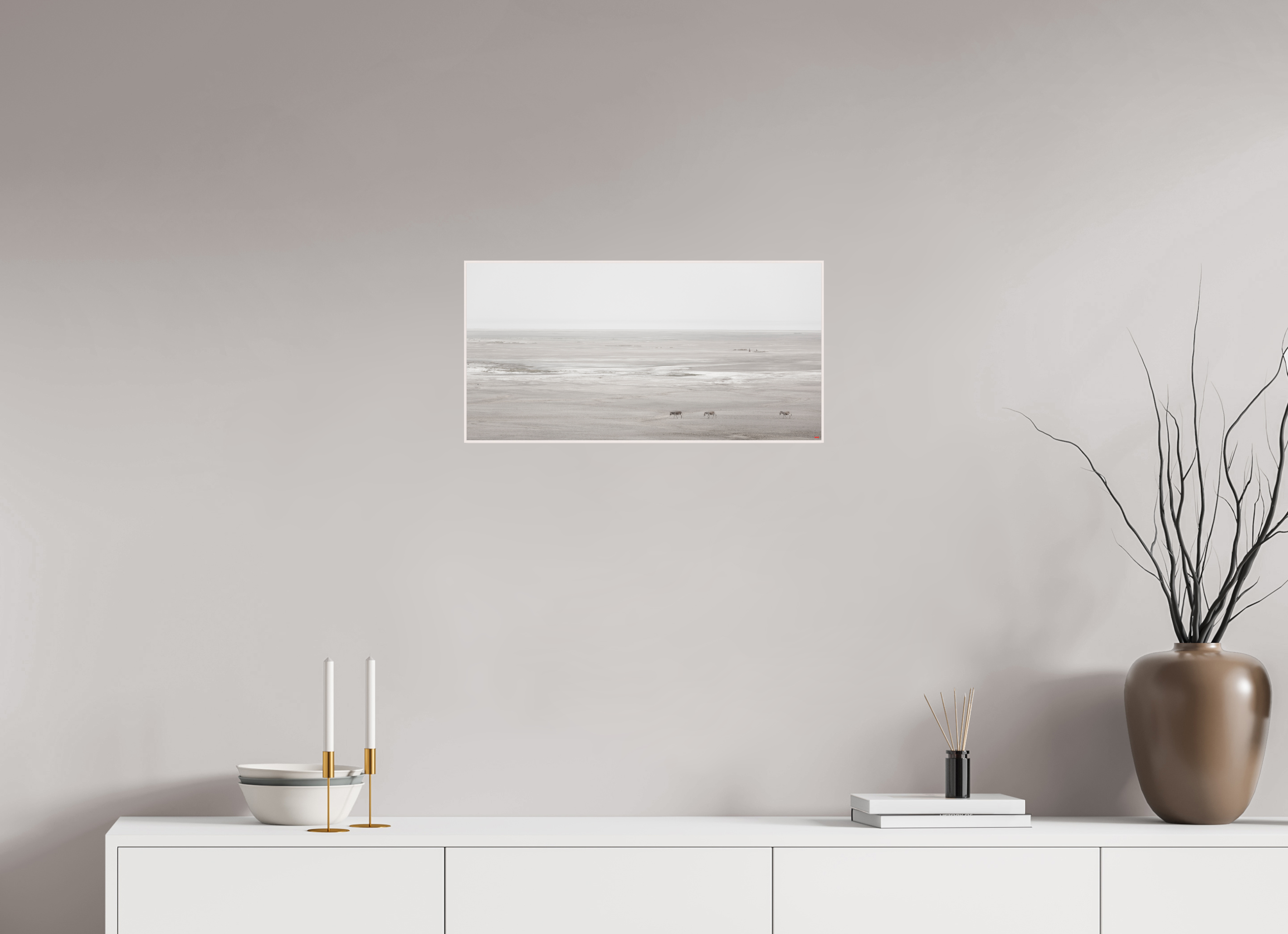 60 x 30 cm, Foto in ArtBox aus Massivholz Ahorn weiß RED³ PH Danai V