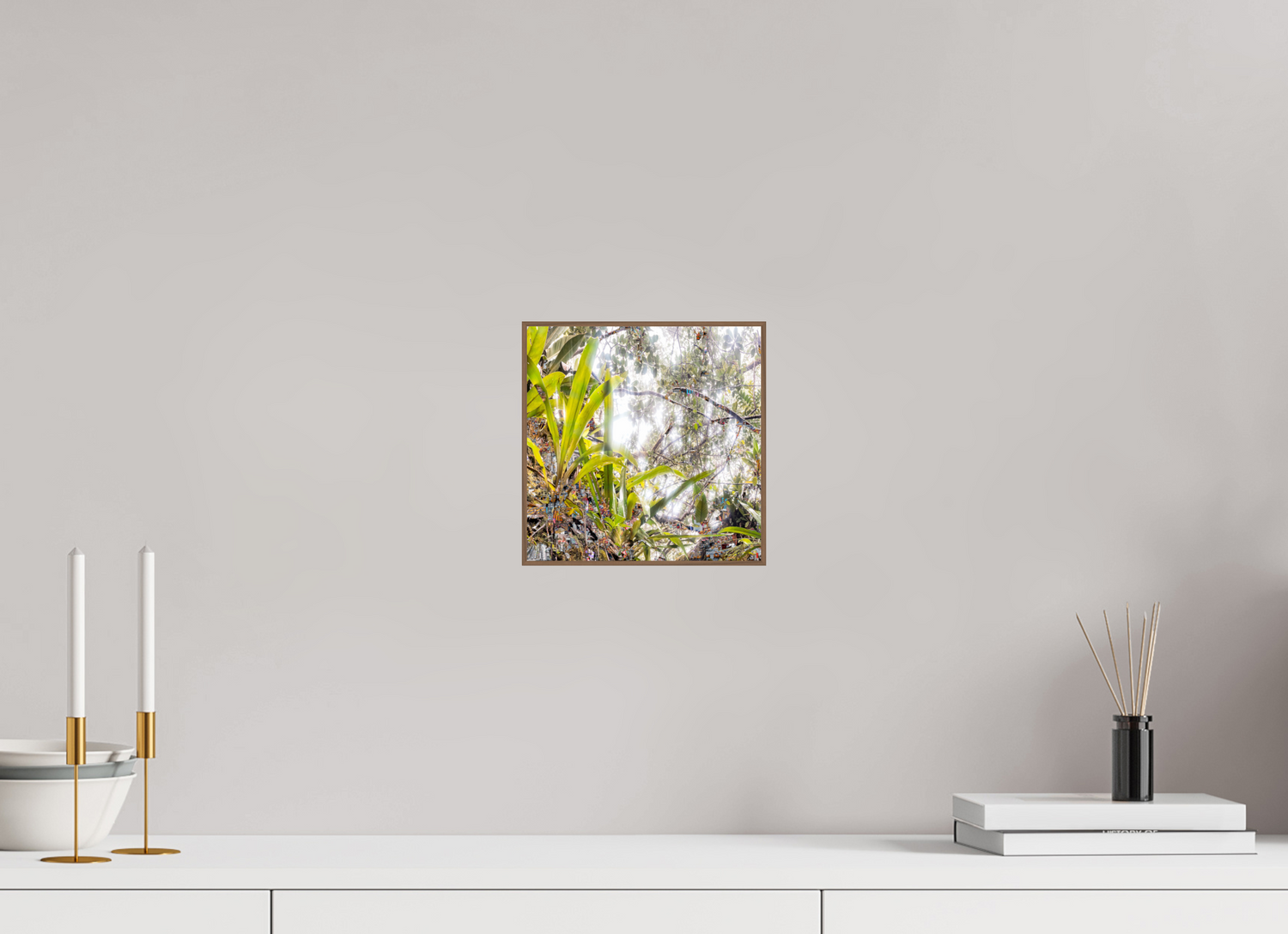 20 x 20 cm, Foto in ArtBox aus Massivholz Nussbaum RED³ HP Amara II