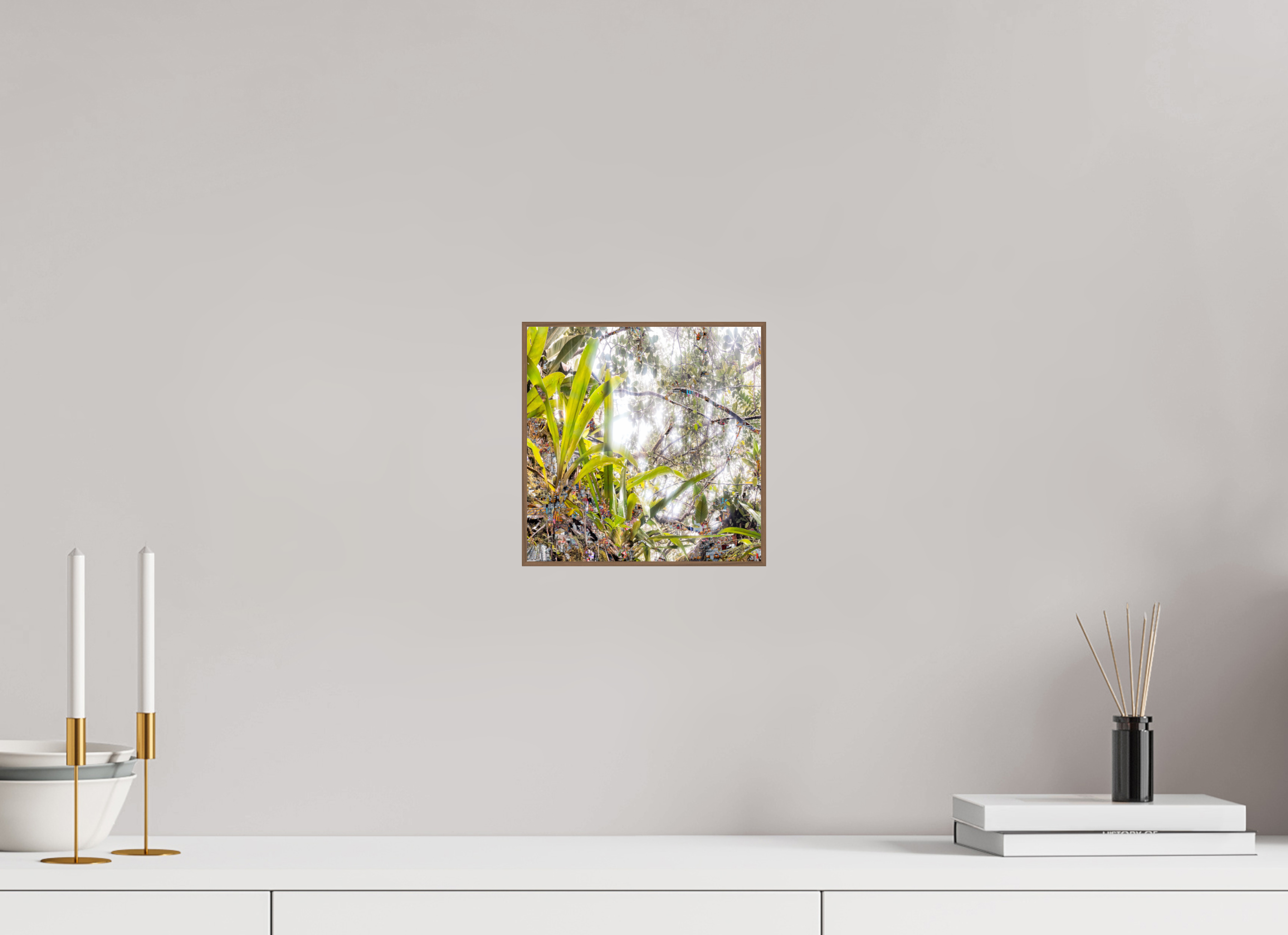 20 x 20 cm, Foto in ArtBox aus Massivholz Nussbaum RED³ HP Amara II