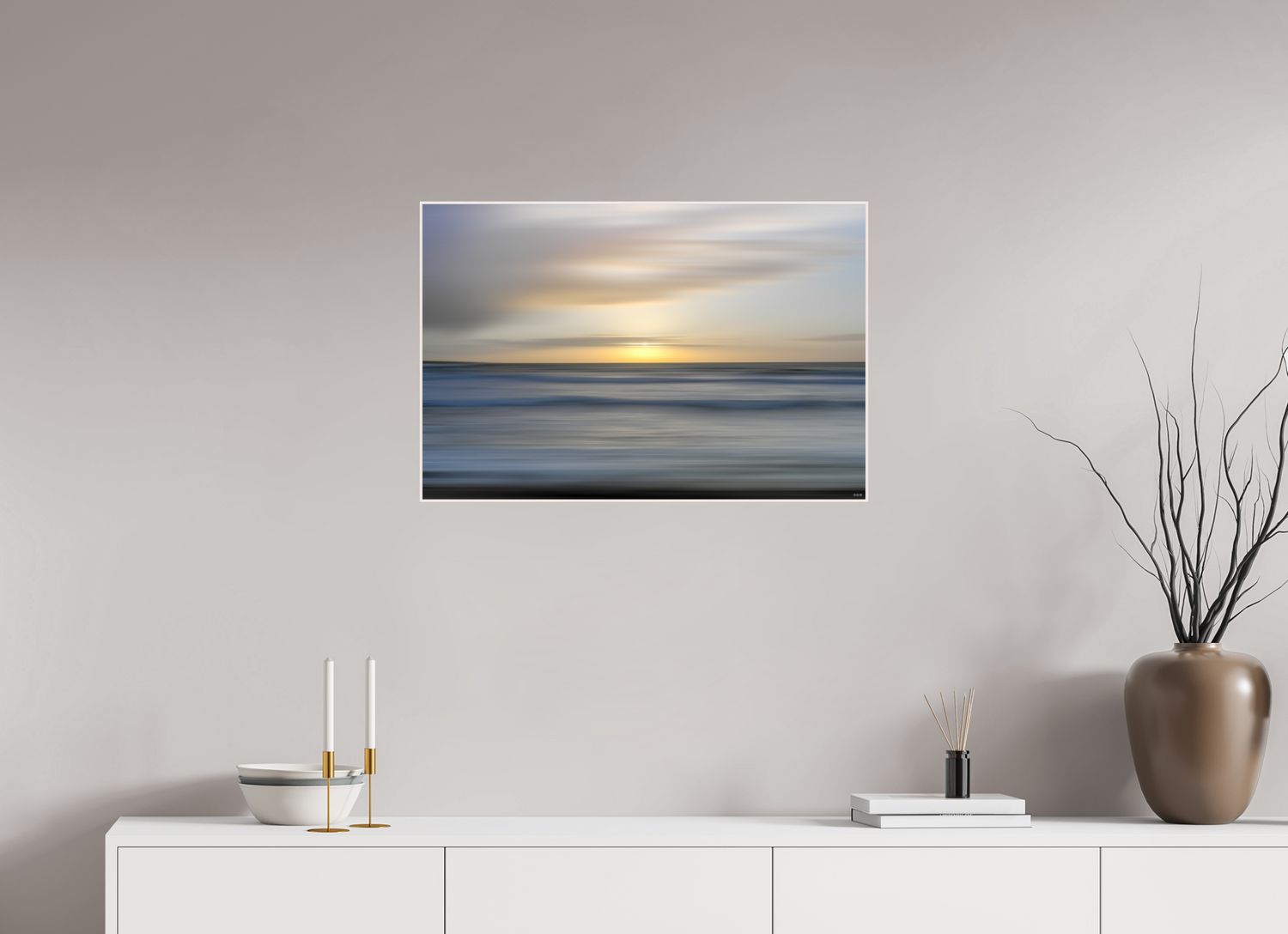 75 x 50 cm, Foto in ArtBox aus Massivholz Ahorn weiß RED³ PH Salome I