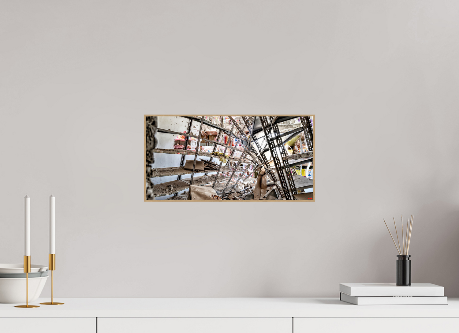 40 x 20 cm, Foto in ArtBox aus Massivholz Eiche natur RED³ SCSI Mahira V