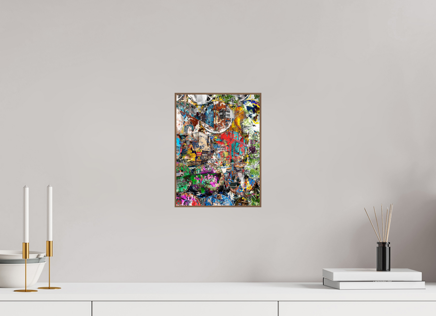 21 x 28 cm, Foto in ArtBox aus Massivholz Nussbaum RED³ HP Winston churchills boy III