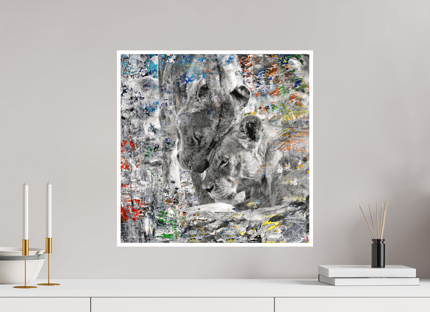 50 x 50 cm, Fine Art Print Hahnemühle William Turner RED³ WC Layamaya II