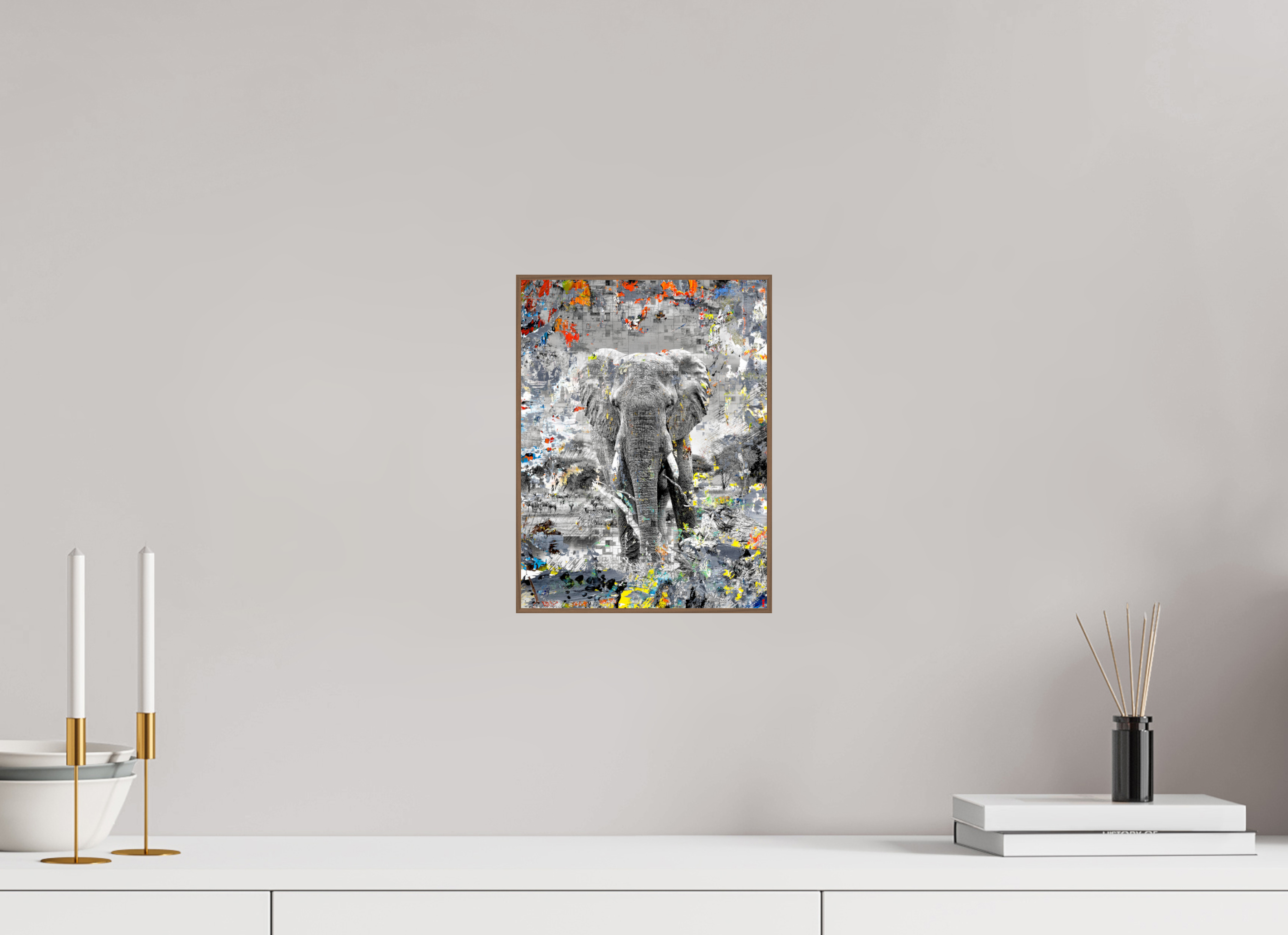 21 x 28 cm, Foto in ArtBox aus Massivholz Nussbaum RED³ WC Kajika III