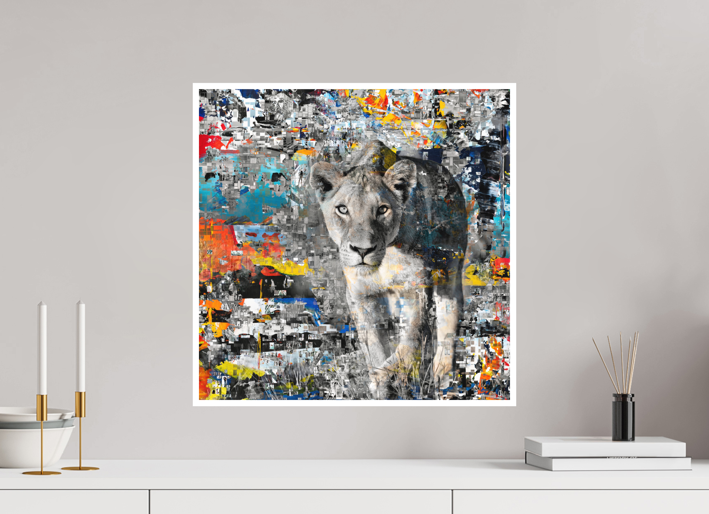 50 x 50 cm, Fine Art Print Hahnemühle William Turner RED³ WC Kachine II